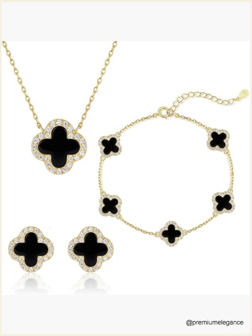 925 Sterling Silver Four Leaf Clover Bracelet – Dainty Good Luck Gift